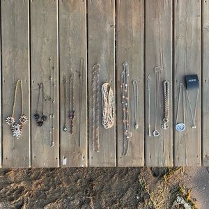 Collection of 15 Vintage and Modern Costume Jewelry Necklaces